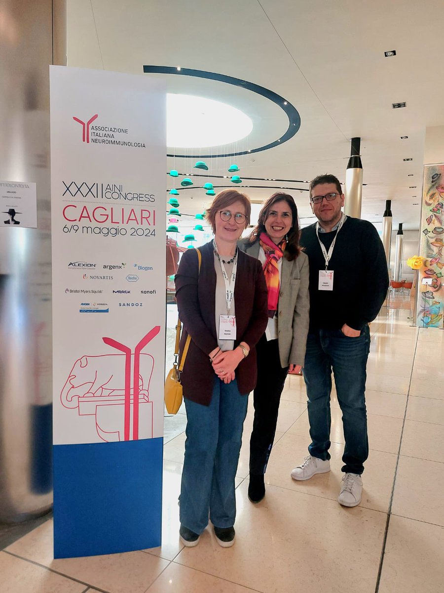 Thanks to Claudio Procaccini, Rosella Mechelli, and Eleonora Cocco for this amazing meeting! We've just ended the first day and are looking forward to tomorrow's sessions! 🧠 🧠