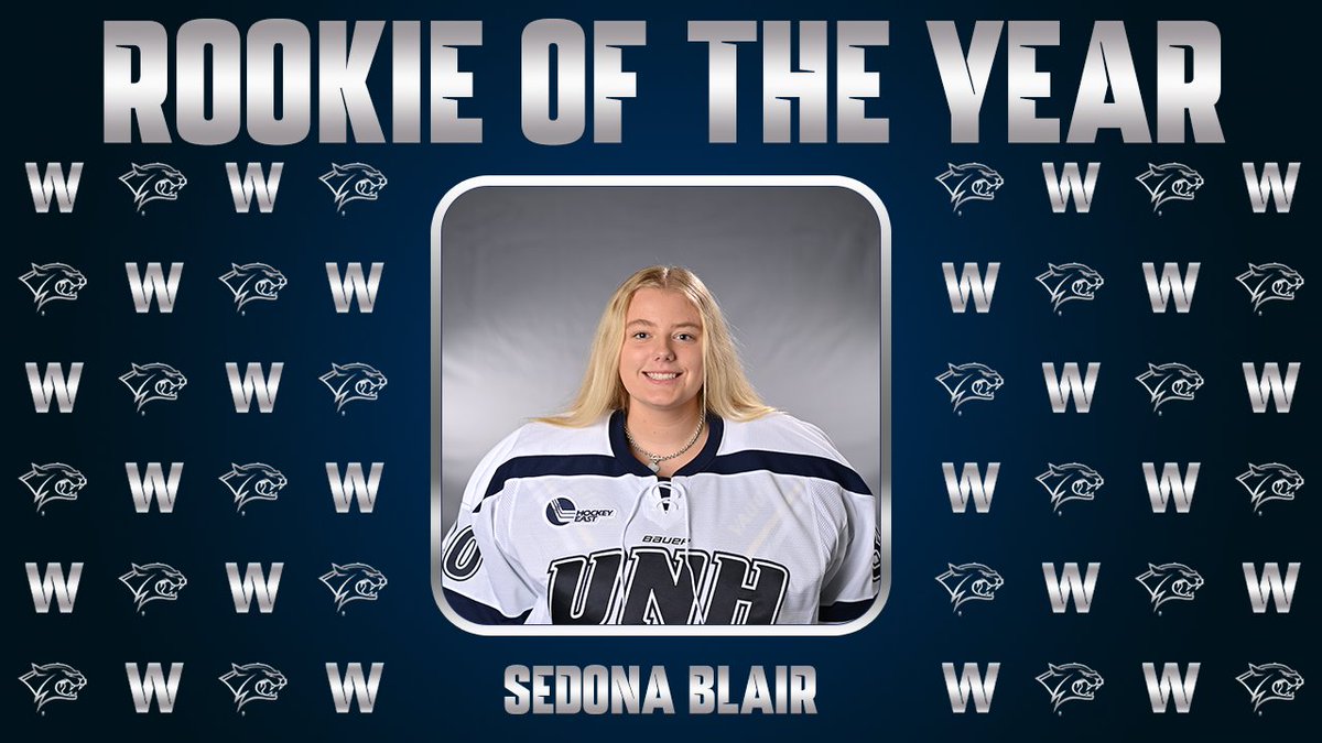 Congratulations to goalie Sedona Blair on earning Rookie of the Year! #WESPYS24 | @UNHWHOCKEY