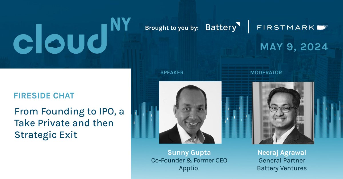 .@sguptaapptio had an amazing career as founder of @Apptio–he took the company public then private, ultimately passing the reins after @IBM's strategic acquisition. Yet, he tried to quit at least four times over his journey. We look forward to diving into the ups and downs of his…