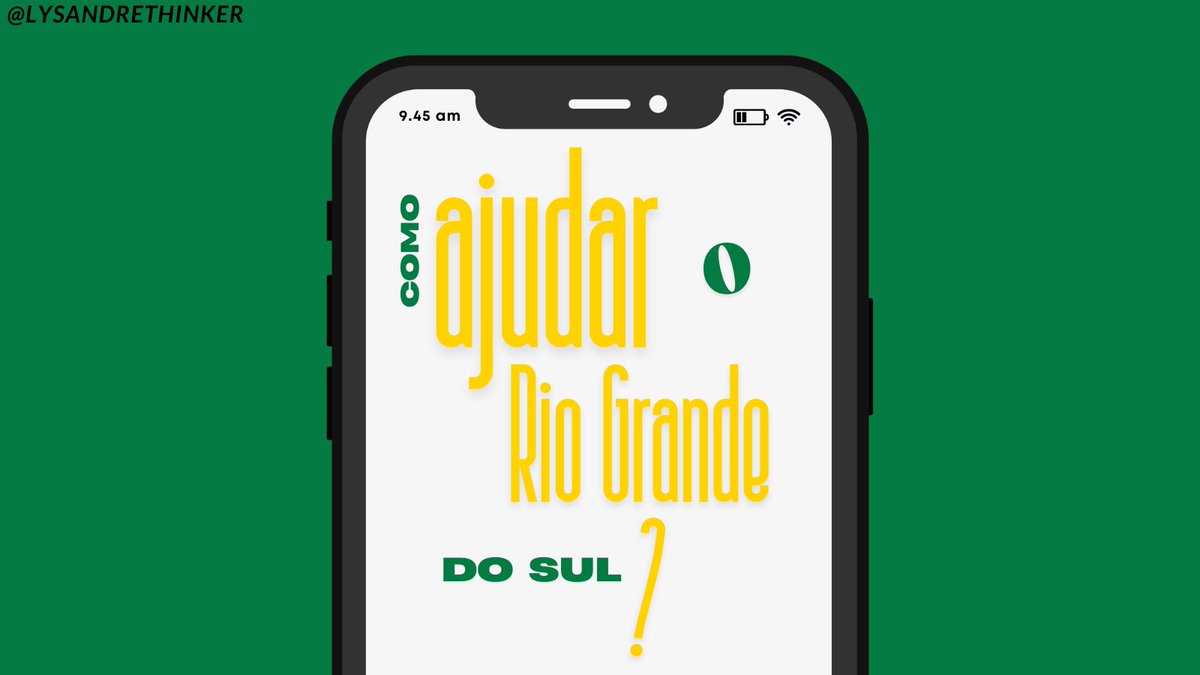 ★ COMO AJUDAR O RIO GRANDE DO SUL? Visto os últimos acontecimentos e a catástrofe climática do Rio Grande do Sul, reunimos uma série de vakinhas e de informações com o intuito de poder ajudar na causa. Não pode doar? COMPARTILHE! Toda a ajuda é bem-vinda, dê R$1 até um RT.