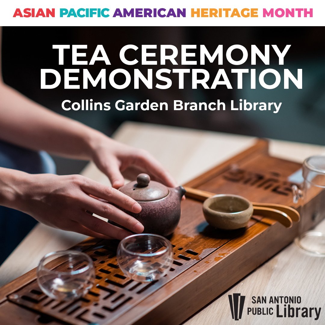 🌸 Celebrate Asian Pacific American Heritage Month with us! Join Yaping Zhang as she showcases the art and beauty of a traditional Chinese tea ceremony. 🍵 Saturday, May 18 | 2-3 p.m. | Collins Garden Branch Library Learn more: 🔗 mysapl.org/Events-News/Ev…