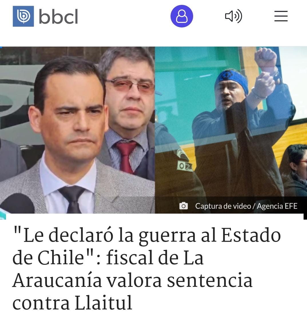 Casi tres décadas el terrorista Llaitul inició una "lucha" que ha dejado a miles de víctimas en la macrozona. 
Hoy por fin hay justicia al condenarlo a 23 años. Esperamos que no goce de ningún beneficio para salir antes de la cárcel, lugar donde debió estar hace tiempo.
#Justicia