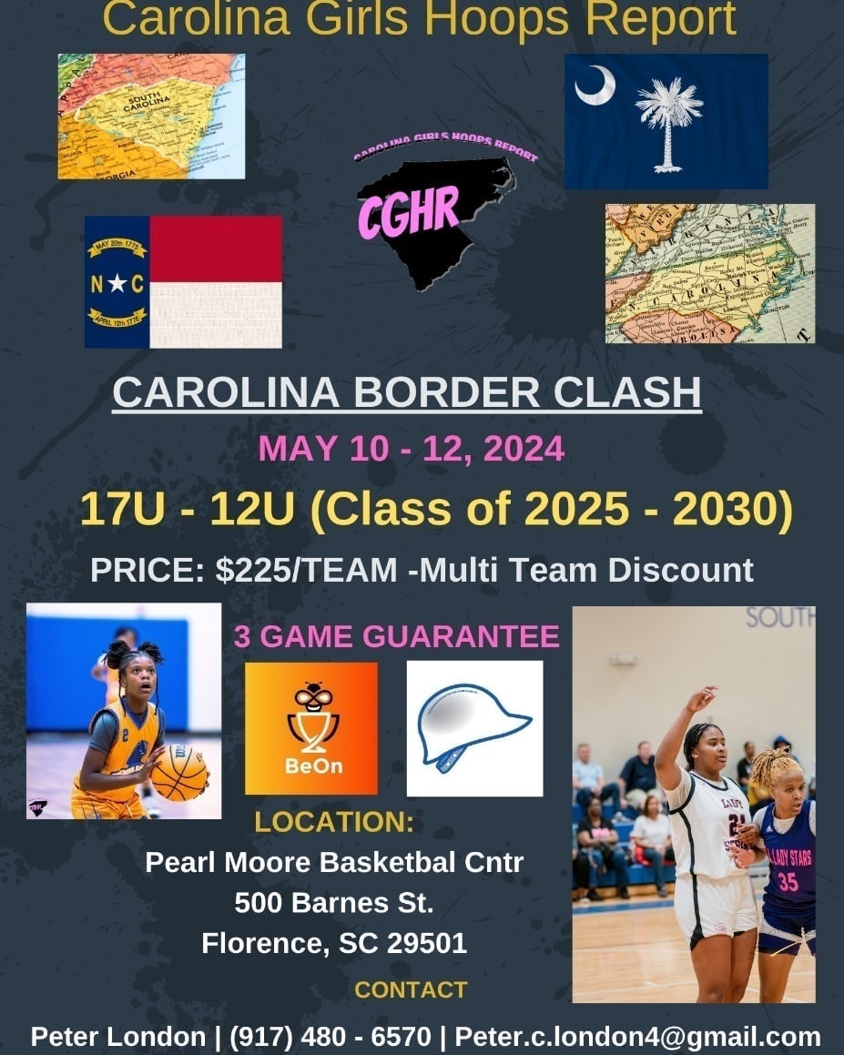 🏀 #CGHRMedia #CarolinaBorderClash 📍 - Florence, SC Welcome #Kingdom150 visuals to #CGHR Carolina Border Clash as Lead Videographer.... Anyone looking for Videos throughout the weekend can contact him.... #Kingdom_150 on @instagram #CarolinaGirlsHoopsReport