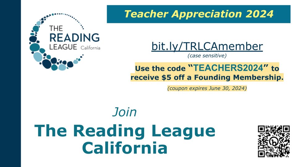 The Reading League California (@ReadingLeagueCA) on Twitter photo 2024-05-12 23:43:00