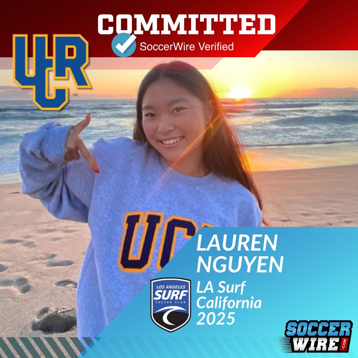 Strong signings for @UNASoccer, @UCF_WSoccer, @GoCamelsWSOC, and @UCR_Wsoccer with these exciting Class of 2025 verbals coming out of Kansas, Florida, Pennsylvania, and California youth clubs this week!