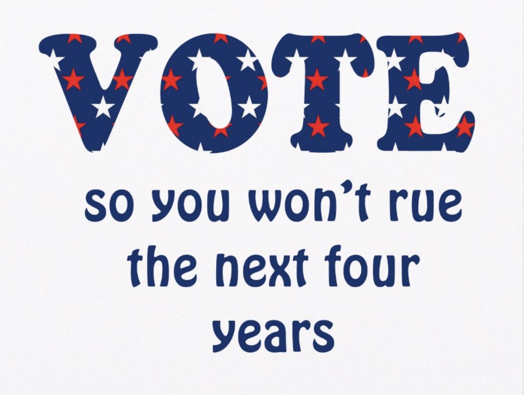 You have a choice this year. Vote or Rue... perhaps the whole 4 years.  zazzle.com/collections/vo… #vote #election2024 #zazzlemade