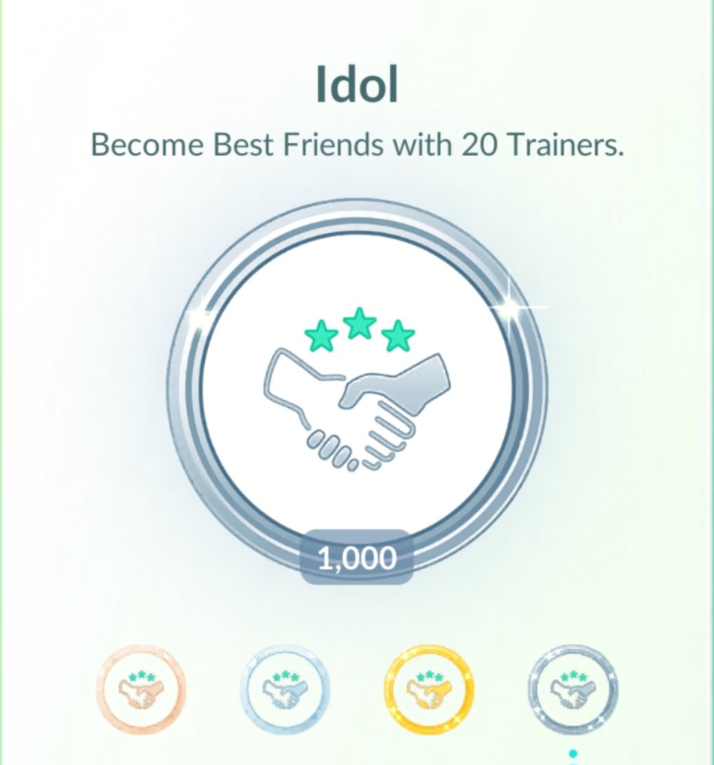THANK YOU ALL SO MUCH!!! ❤️💛💙
I've finally met my personal goal for idol.  🥳🥰
I appreciate each and everyone of you that helped me with this, I couldn't do it alone. 😉
My days of looking are over. Just resets going forward. 🤗
#PokemonGO 
#PokemonGOApp 
#PokemonGOfriend