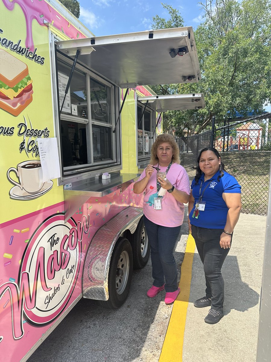 Today teachers and staff were treated to a sweet surprise from Mason Shakes icecream truck for Teacher Appreciation Week. 

Here's to scoops of appreciation and smiles all around! 🍦😊 

#TeamMcInnis❤️💙