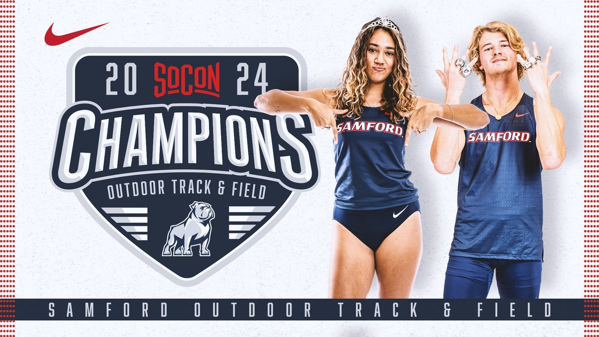 𝐃𝐨𝐦𝐢𝐧𝐚𝐧𝐜𝐞 💍

Your Samford Bulldogs have swept the Southern Conference Outdoor Track and Field Championships for the FOURTH-straight year!

#AllForSAMford