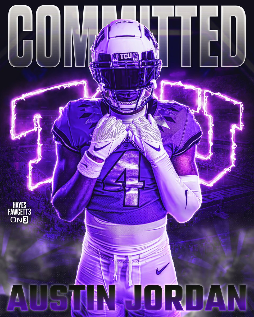 BREAKING: Former Texas DB Austin Jordan has Committed to TCU, he tells @on3sports The 6’1 200 DB totaled 11 Tackles and 1 INT in his time with the Longhorns Will have 2 years of eligibility remaining on3.com/db/austin-jord…