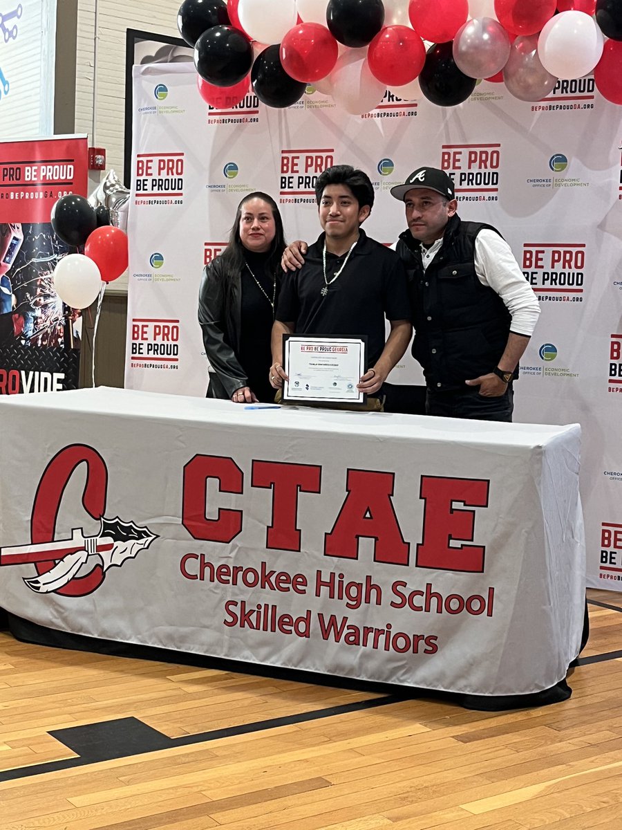 CHS Skilled Warriors shined bright tonight at the Be Pro Be Proud technical signing day. These seniors plan to enter a technical school or the workforce following graduation. Congratulations to these Warriors! Future Ready and Making the Most! @CherokeeSchools @BeProBeProudGA