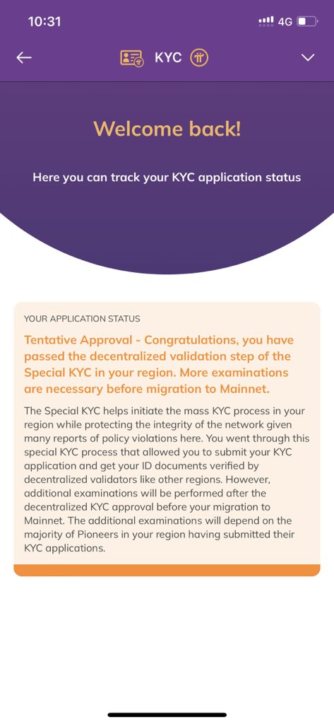 Liveness identity is for tentative KYC approval 

#PiNetwork