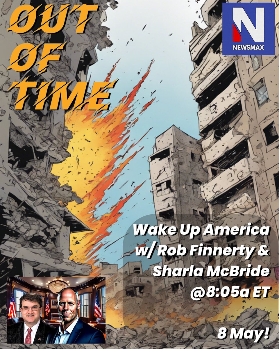 Tomorrow morning on @NEWSMAX with @RobFinnertyUSA @SharlaMcBride and @SecWilkie !