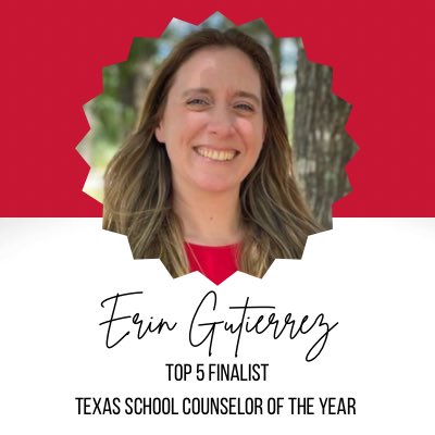 We are so incredibly proud of our very own Lead Counselor, Erin Gutierrez!🤩 Ms. Gutierrez has been selected as a TOP 5 finalist for the 2024 Texas School Counselor of the Year.🎉🙌 This is such a well deserved honor! #KMSCougarPride 🐾 @HumbleISD_CBS @HumbleISD