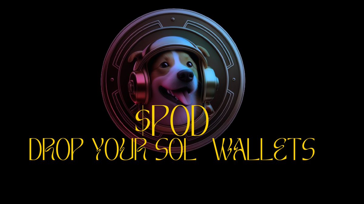Fock it !! Final chance to grab $POD  before launch🔥 First Wallet  receive 100000 $POD tokens before launch Token  live 

TELEGRAM  : t.me/POPOFDOGE  

LIKE+RETWEET  &amp; Drop your  Solana Wallets

#SolanaAirdrop #Solana #SolanaAirdrop #cryptomarket #BinanceLabs #Solana