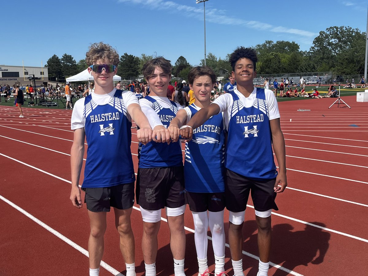 Halstead broke the 4x1 record at league
Today with a time of 50.6 seconds