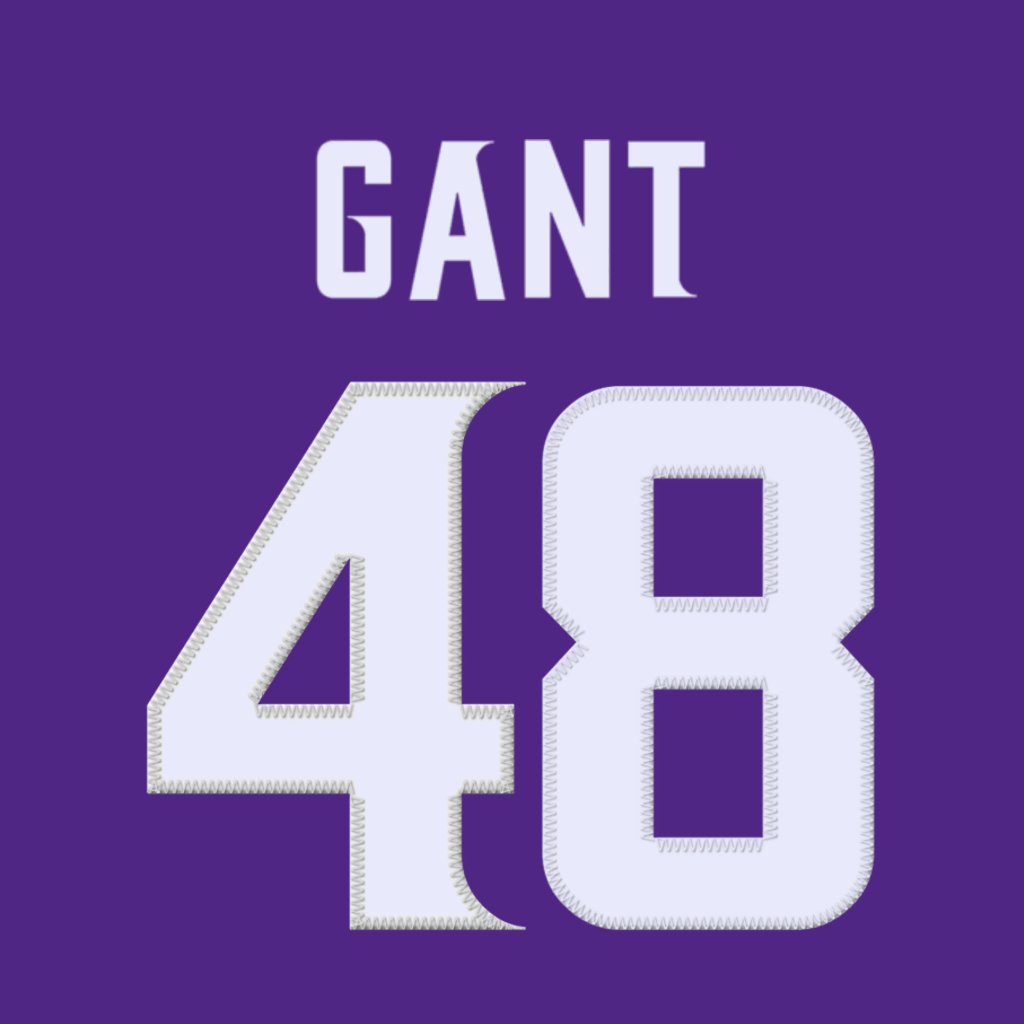 Minnesota Vikings LB Dallas Gant (@dallas_gant) is wearing number 48. Last assigned to Quincy Roche. #Skol