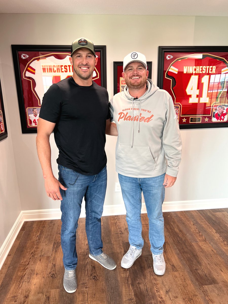 @Chiefs James Winchester is long-snappin' his way onto the Like A Farmer Podcast TOMORROW! 
#kansascitychiefs #chiefs #jameswinchester #longsnapper #NFL