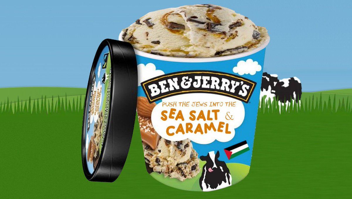 Ben And Jerry's Introduces Fun New Flavor 'Push The Jews Into The Sea Salt And Caramel' buff.ly/2VQfbSW
