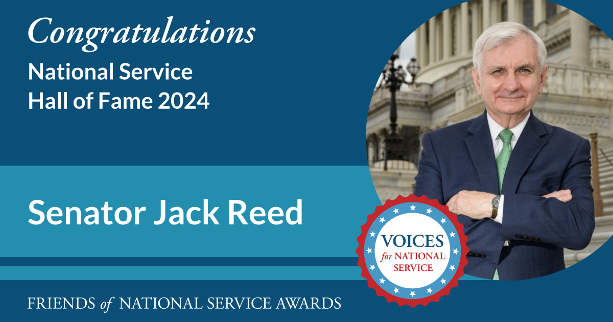 Save The Bay congratulates @SenJackReed on his Voices for National Service National Service Hall of Fame Award. We join @AmericorpsRI in celebrating your commitment to @AmeriCorps at the #FriendsOfService Awards. Save The Bay is proud to be an AmeriCorps service organization