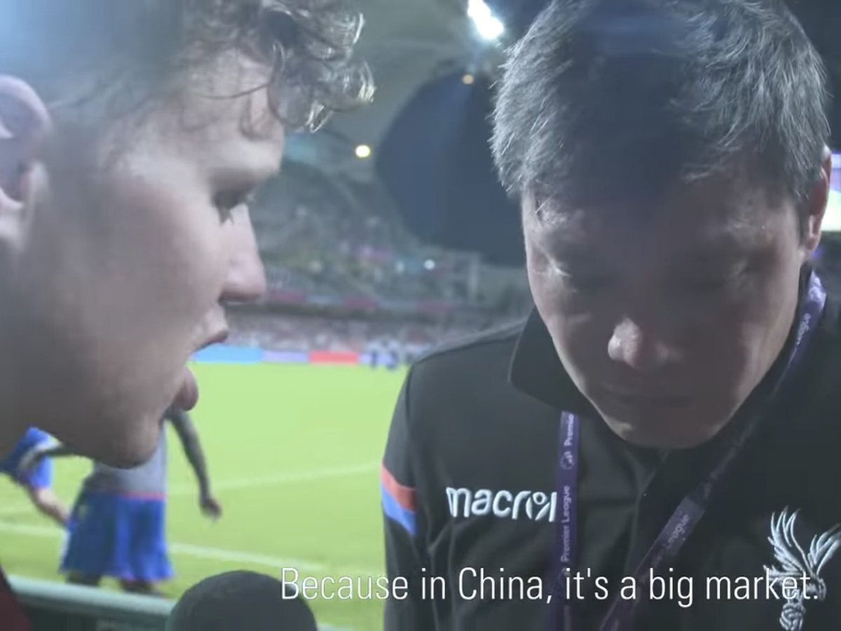 Shout out to <a href="/chrisgrierson/">Chris Grierson</a> , best wishes from HOLMESDALE CHINA🫡 #cpfc #CrystalPalace