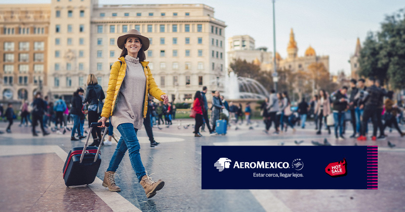 Este #HotSale, no necesitas unos zapatos nuevos, mejor estrena tus pasos en nuevos destinos. Dale like ❤ y entérate de las mejores tarifas de Aeroméxico