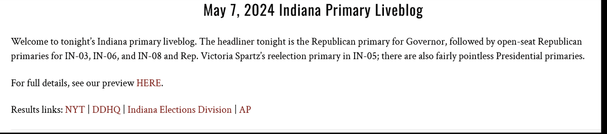 We are liveblogging tonight's Indiana primaries here: rrhelections.com/index.php/2024…