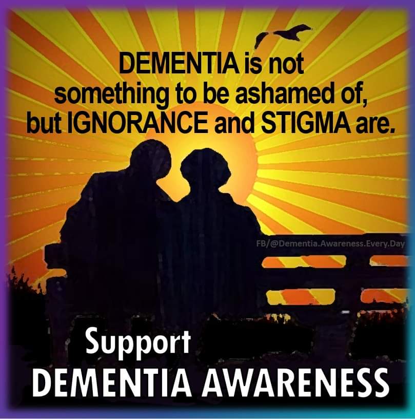 DEMENTIA is not something to be ashamed of, but IGNORANCE and STIGMA are. Let's raise awareness, promote understanding, and support those affected. 

#EndTheStigma #DementiaAwareness