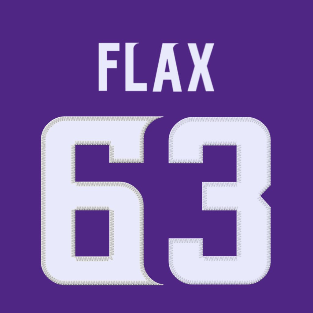 Minnesota Vikings OL Jeremy Flax (@FlaxNotFlex) is wearing number 63. Last assigned to Coy Cronk. #Skol