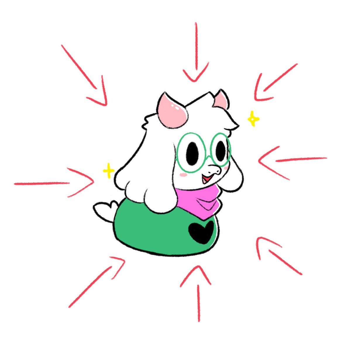 this ralsei's original artist: @/Raisin_