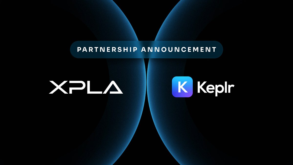 💠 Strategic Partnership #XPLA x #Keplr XPLA is now fully integrated with @keplrwallet, enhancing network connectivity within the Cosmos ecosystem enabling users to easily participate in governance, and staking $XPLA. 🔗 Learn more: link.medium.com/Ym4YVllVpJb
