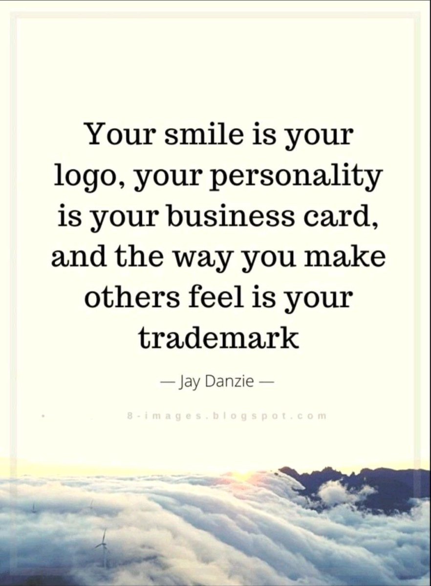 Your smile is your logo, your personality is your business card, and the way you make others feel is your trademark. ❤️💼 #FirstImpressions #CustomerService #MakeYourMark 💡