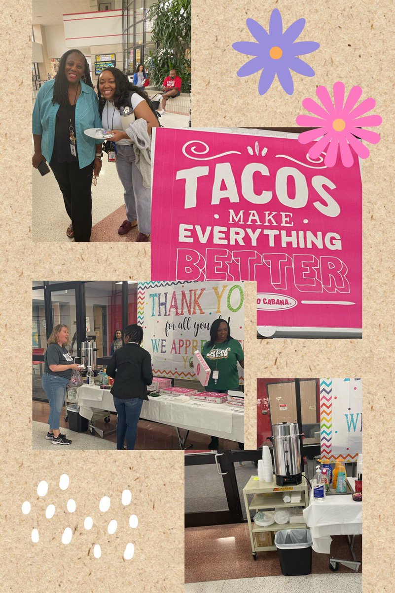 “Taco” ‘bout the amazing teachers at O’Donnell Middle School ❤️🖤🤍🐴🌮