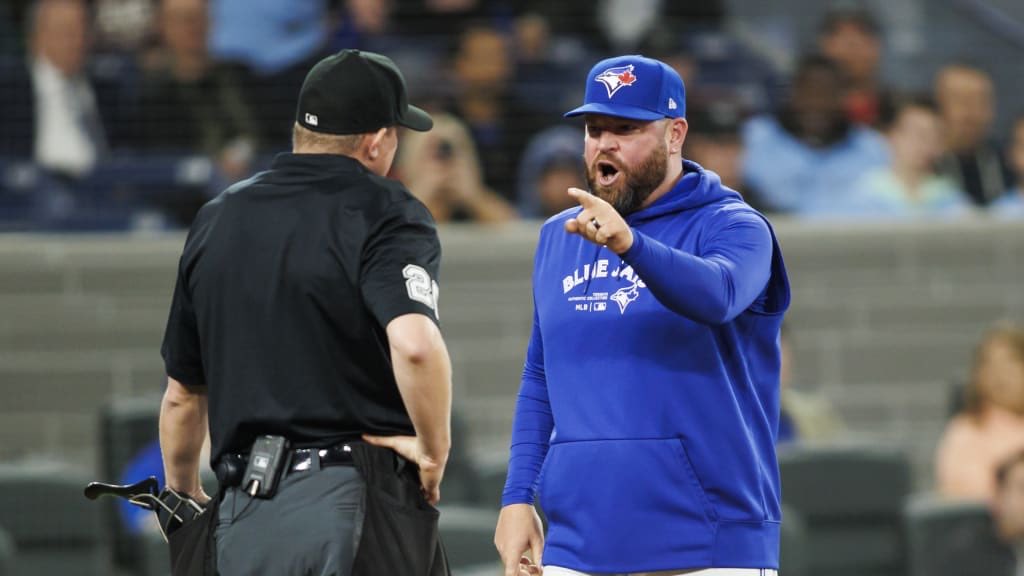 Toronto Blue Jays Manager John Schneider has been ejected from tonight’s game.