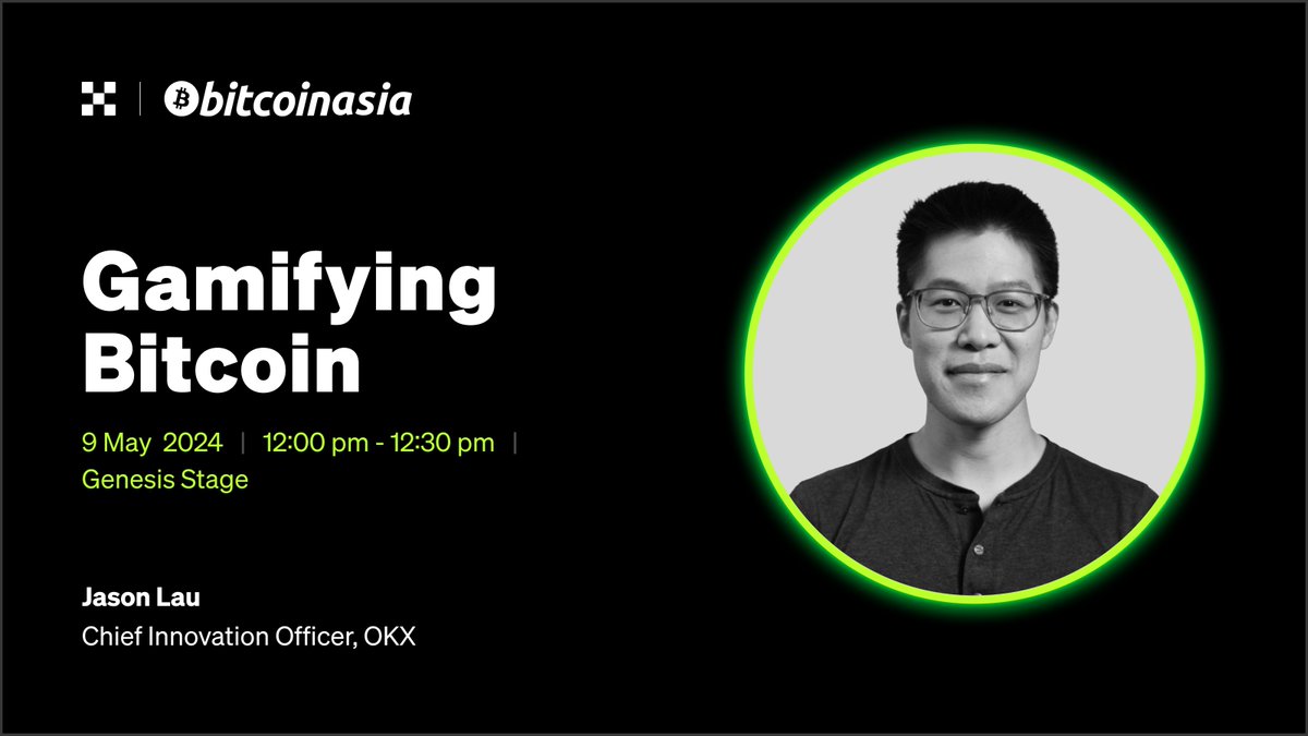 📢 Calling #Bitcoin & gaming frens! 🎮 Join us as our Chief Innovation Officer @jasonklau takes the stage at @TheBitcoinConf on May 9-10. Get ready for an insightful discussion & be part of the Bitcoin conversation: bit.ly/3wlfmrZ