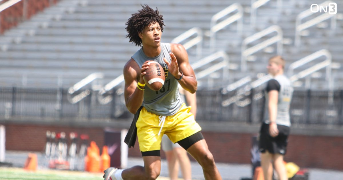2025 QB committed elsewhere talks recent visit from Nick Sheridan, what his reaction would be to an #Alabama offer. 🗞: on3.com/teams/alabama-… (On3+) #RollTide