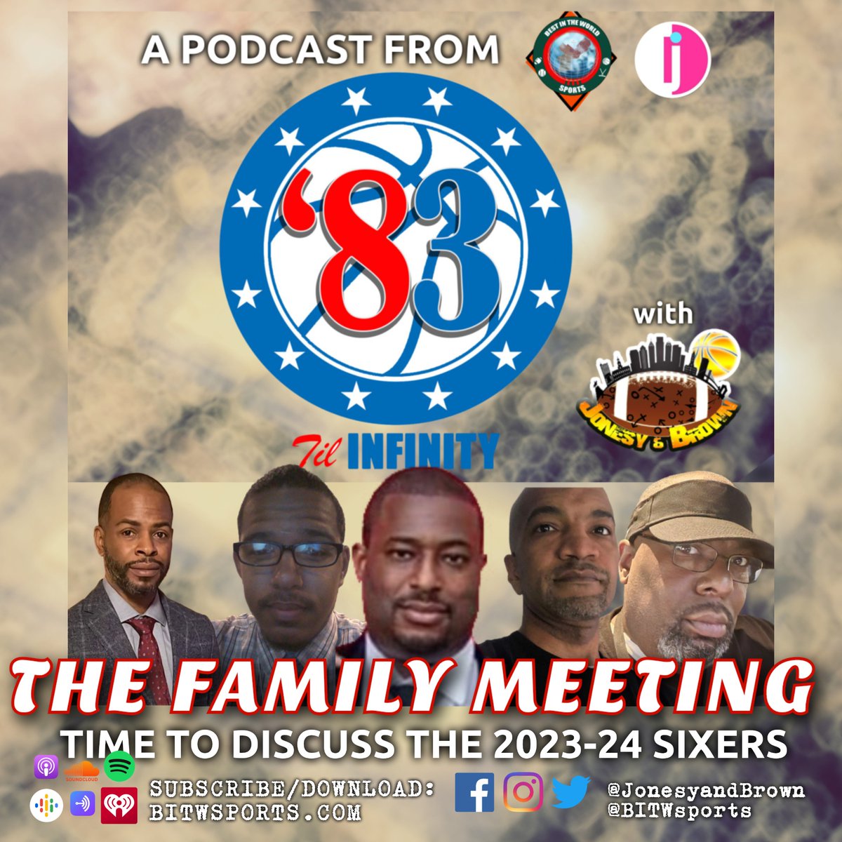 New Podcast Available Now Subscribe/Download: BITWsports.com @JonesyandBrown Ep. 75: #83tilInfinity - The #Sixers Family Meeting Discussing how the 76ers Move Forward this offseason Hosts: @Jonesy_LJR, @JLBfromDVM Guests: @Jovan10, @TheBSLine, @AdioBRoyster