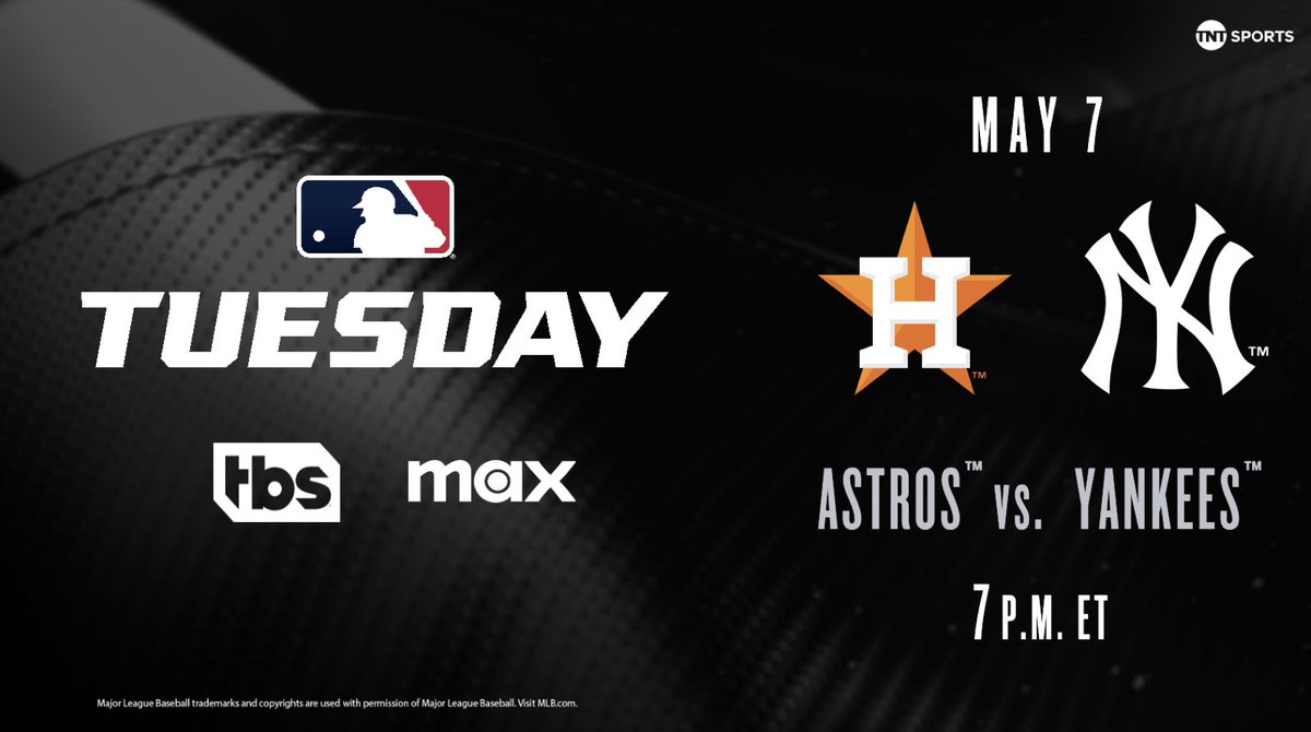 MLB Tuesday to begin coverage TONIGHT with MLB Leadoff at 6:30 PM ET, followed by @astros vs @yankees on @TBSNetwork + @SportsonMax! ⚾️⚾️⚾️