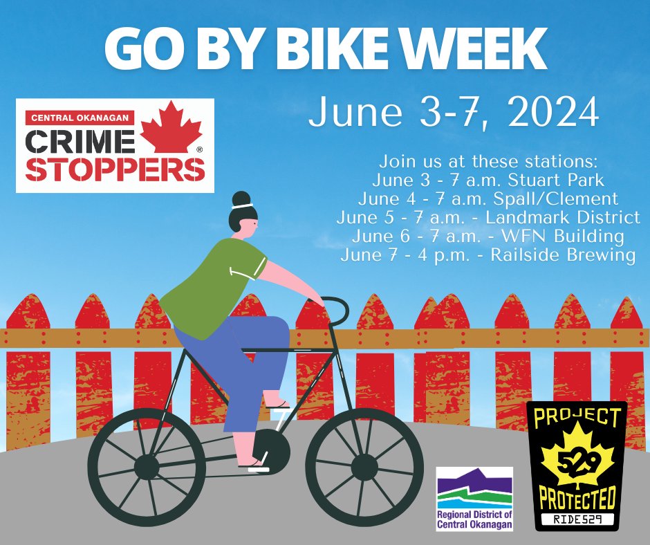 We are so pleased to be part of this fun week once again!  Have you signed up yet?  Check out this page for details:  gobybikebc.ca/kelowna-centra…
#gobybike #biketowork #CentralOkanagan