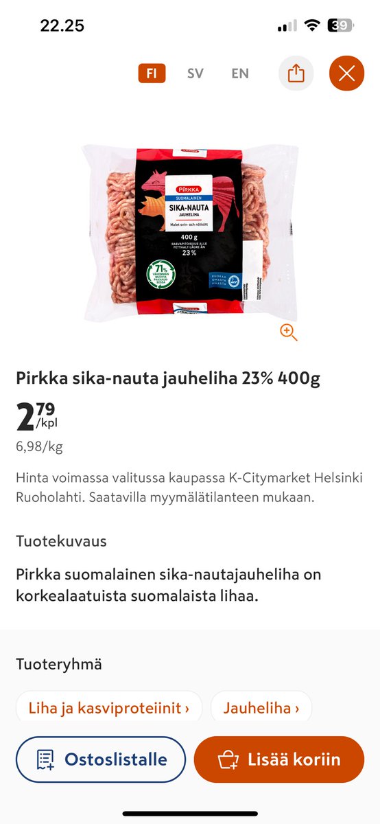 johanaberg_mtk's tweet image. Kotimainen sika-nauta ja Hau hau koiranmakkara myydään suurin piirtein samaan kilohintaan. Kyllä on ruoan arvostus huipussaan.. @MTKry tekee jatkuvasti töitä sen eteen, että viennin kautta saataisiin arvostusta ja parempaa hintaa jota suomalainen ruoka ansaitsisi