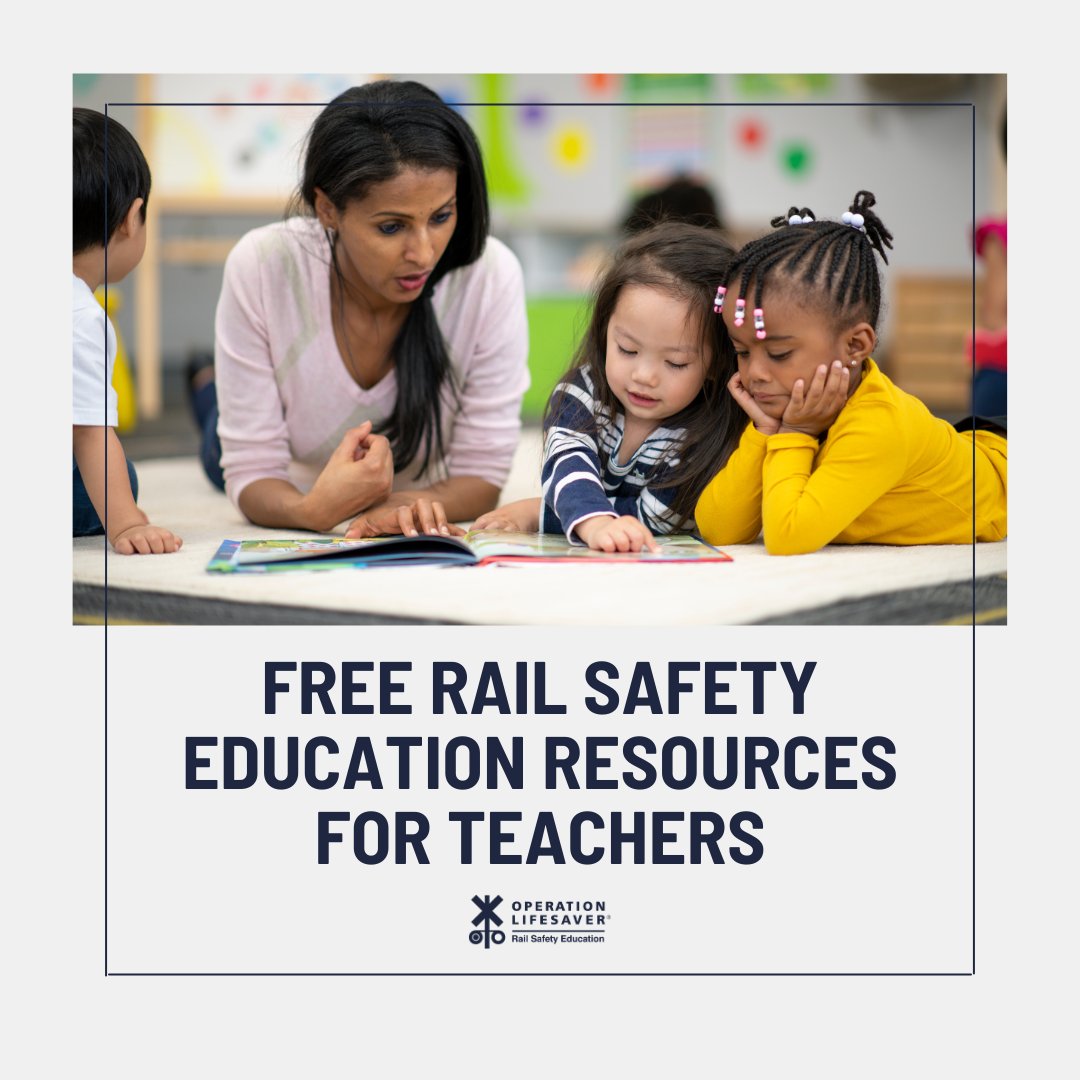 This #NationalTeachersDay and every day, we’re thankful for the teachers empowering their students to make safe decisions around railroad tracks and trains! 

Teachers, find free #RailSafetyEducation resources for students of all ages at bit.ly/2QwWxdv