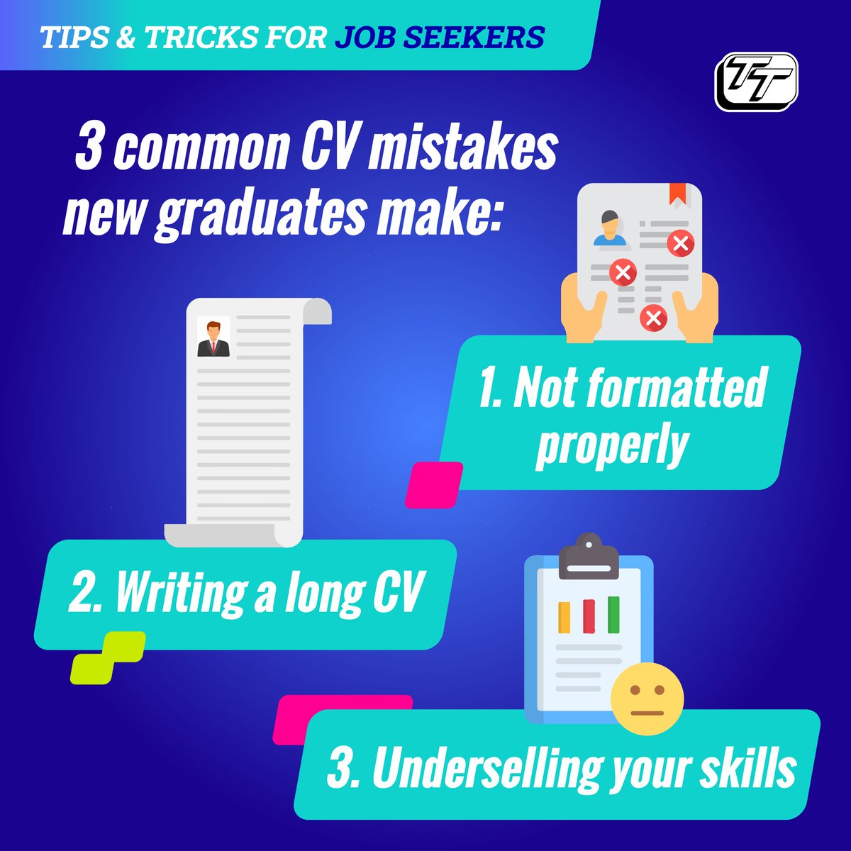 #Graduates, stand out from the crowd with a flawless CV and avoid these #CV blunders.

#CVtips
