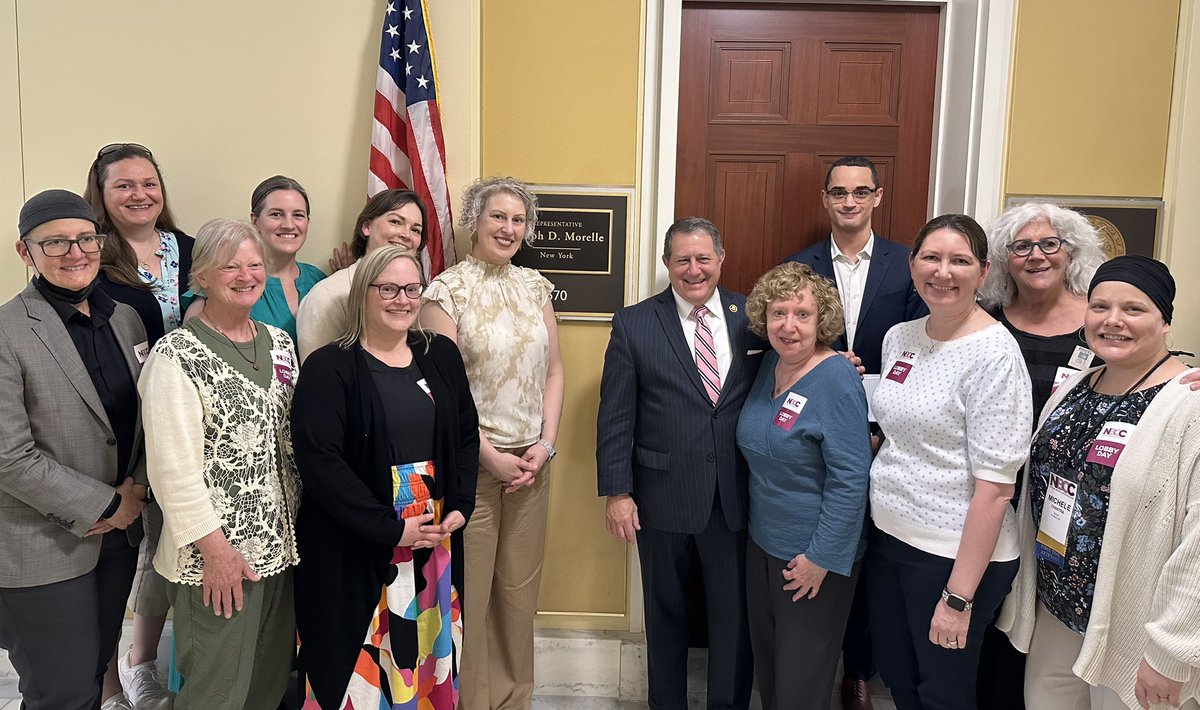 Always glad to welcome my friends from @BCCRoc to Washington to continue our work together strengthening resources those fighting cancer—including my legislation, the Metastatic Breast Cancer Access to Care Act.