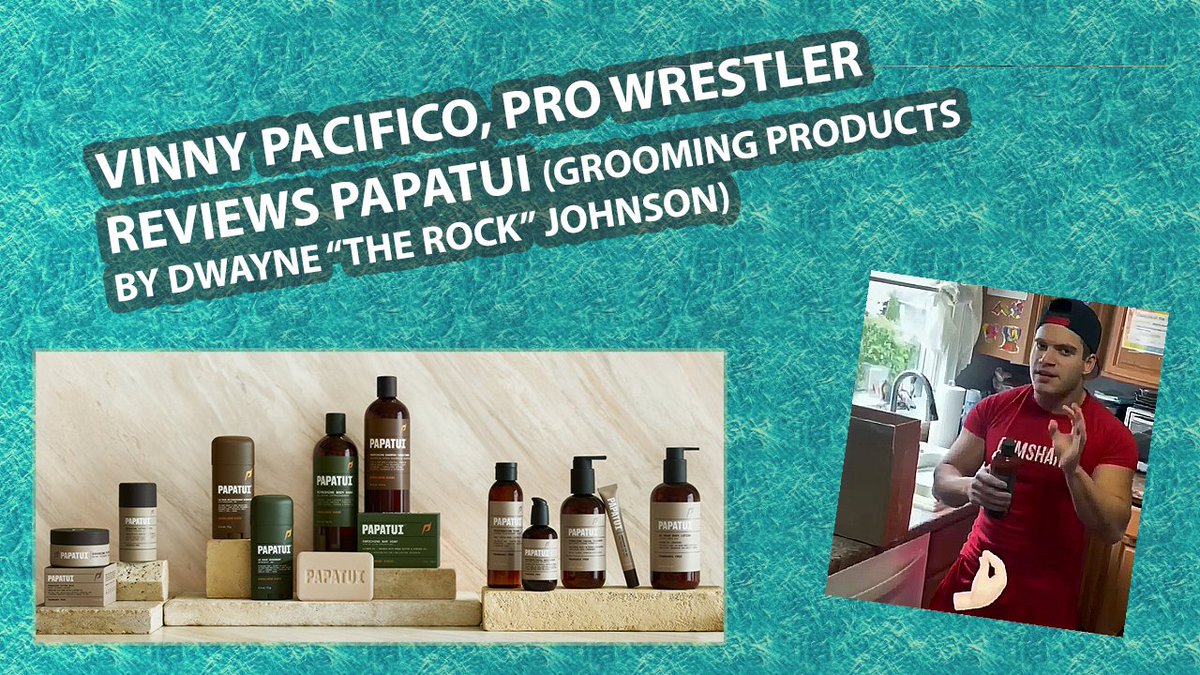 For an upcoming column, @CandaceCordelia sought the help of two professional wrestlers to test out @PapaTui_, @TheRock's line of grooming products. First up, @VinnyPacifico1 shares his thoughts, both before and after using some of the products. youtu.be/J8aSBF851Sk
