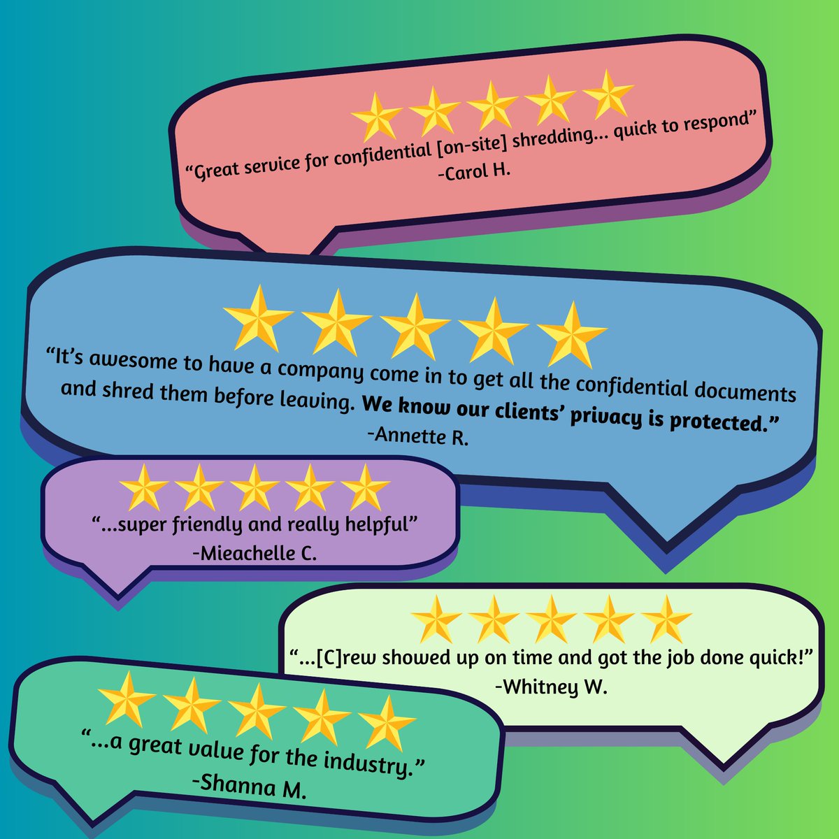 KnightHorst's tweet photo. The reviews are IN!! @knighthorst has a perfect 5-star score on Google reviews! Our drivers work hard every day to serve our customers. We always appreciate kind words from our clients, old and new! #knighthorst #onsite #MobileShredding #recycle #recycling https://t.co/LEr6ieQTOE