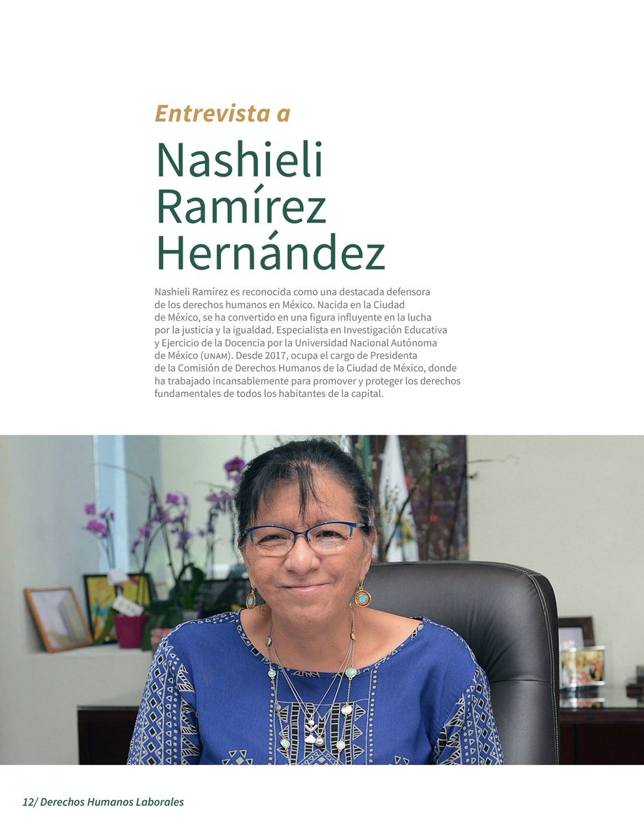 ¡Ya puedes leer la entrevista con nuestra querida @NashieliRamirez, Presidenta de la @CDHCMX! Conoce su visión sobre la protección laboral y la promoción de la justicia en nuestro país. ¡Una lectura que no te puedes perder de nuestra revista #TrabajoEnLaCiudad! @GobCDMX…