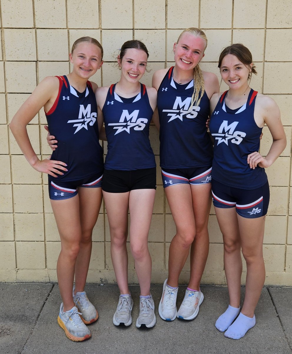The Girls 4×800m Relay is going to State. Nice job Avery, Lauren, Kelsey and Branwyn. <a href="/MSHSactivities/">Millard South Activities</a>