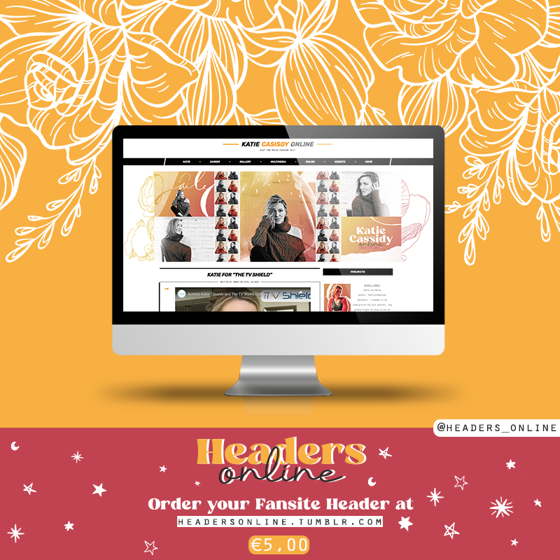 Headers_Online's tweet photo. ☆ Completed Header Request • #KatieCassidy Online https://t.co/PBO8e0QI3w ✧ #header #fansiteheader #headersonline https://t.co/VZYggn8DGf