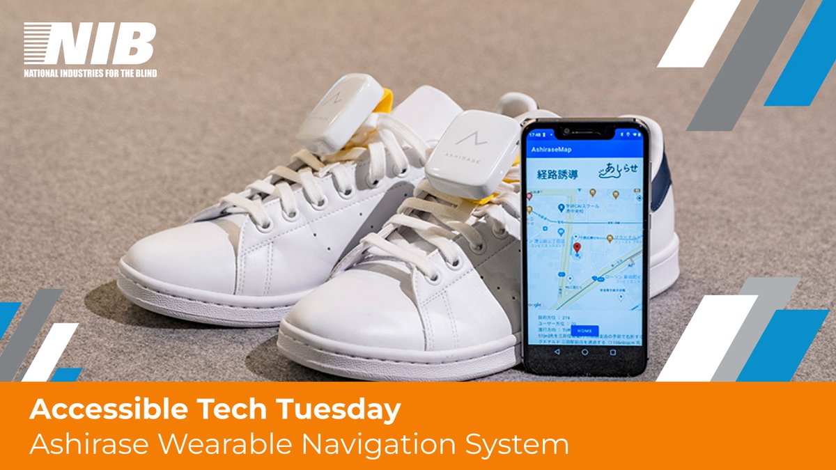 It's #AccessibleTechTuesday! Ashirase is a wearable navigation aid by Honda that guides people who are visually impaired with in-shoe vibrations. Walk confidently to your destination, your hearing unobstructed, your path clear. ow.ly/v0Cs50RyR6j #Ashirase #TechForGood