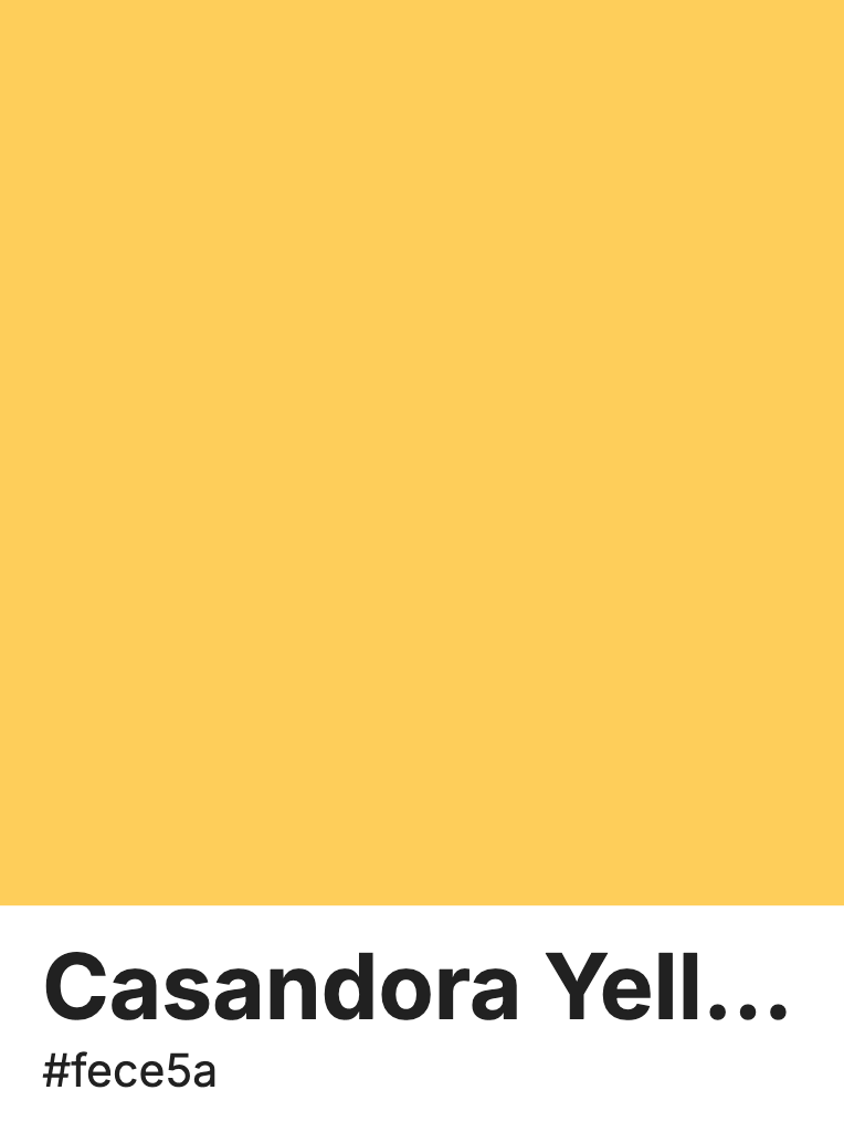 color_parrot's tweet photo. Pick your favorite yellow.
Cadmium Yellow - #FFF600
Casandora Yellow - #FECE5A
Light Yellow - #FFFE7A
Maximum Green Yellow - #D9E650 https://t.co/d9l4lZU1tB